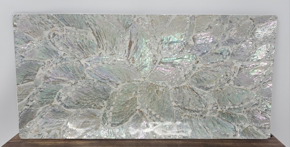 Sarda Bali Artisan Abalone Paua Shell Inlay Decorative Trinket Candle Tray Large